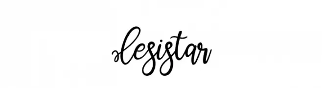 Lesistar  フリーフォントのダウンロード