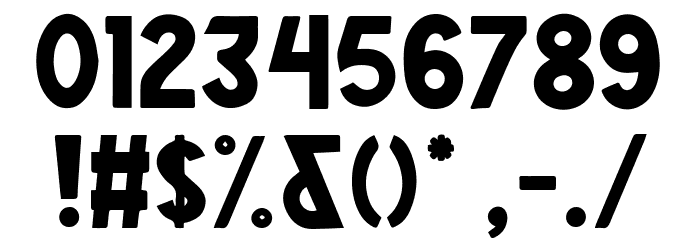 LesjamDemo Font OTHER CHARS