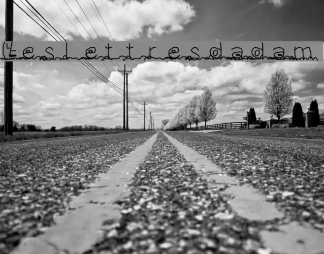 Leslettresdadam Font examples