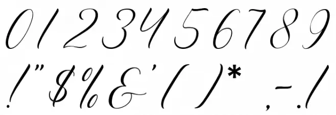 Leslie Dawn Love Font OTHER CHARS