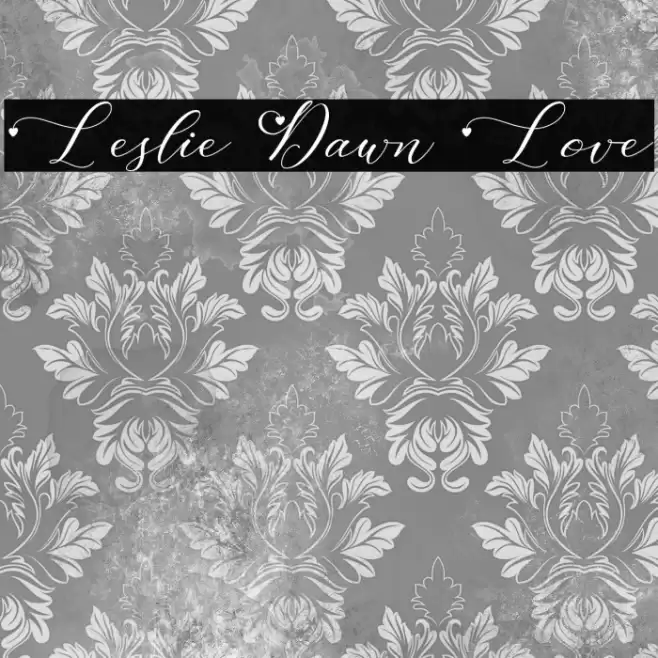 Leslie Dawn Love Font examples