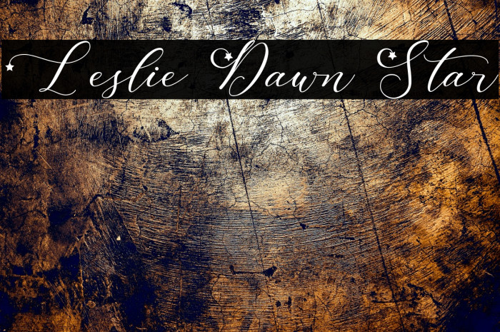 Leslie Dawn Star Example 1