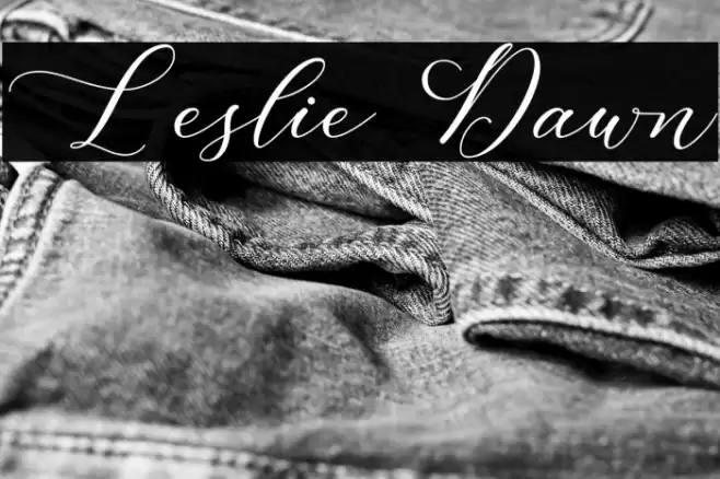 Leslie Dawn Font examples