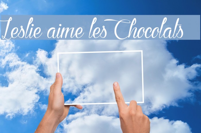 Leslie aime les Chocolats Font examples