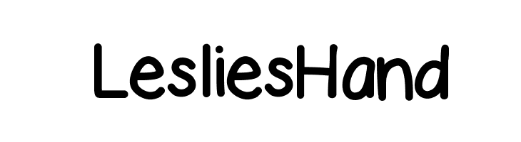 LesliesHand  font caratteri gratis