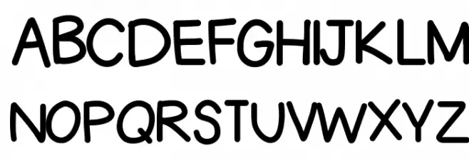 LesliesHand Schriftart Groß