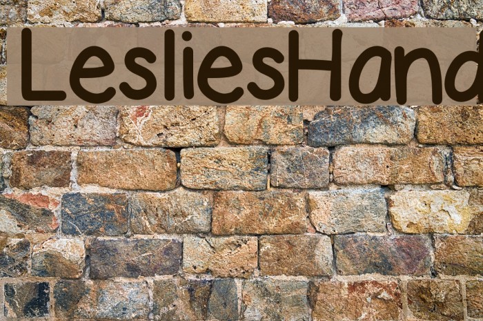 leslieshand字体