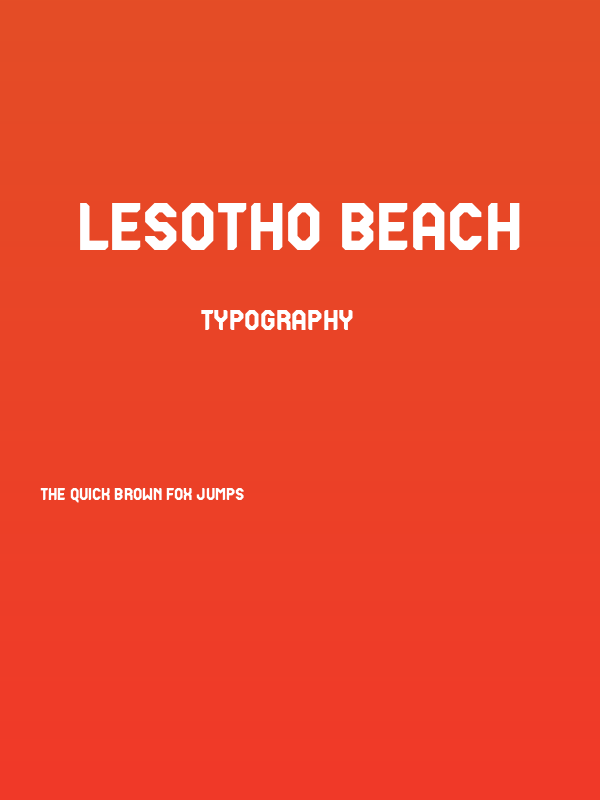Lesotho Beach Poster