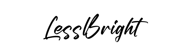 Less Bright  baixar fontes gratis