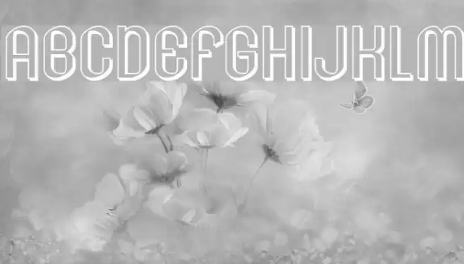 Lesser Concern Shadow Schriftart examples