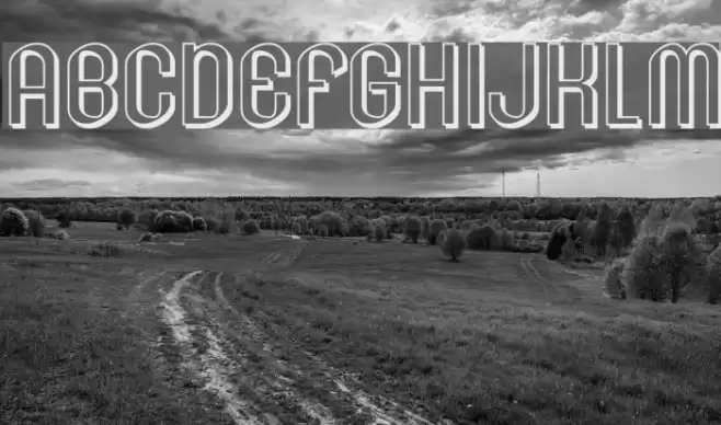 Lesser Concern Shadow Schriftart examples