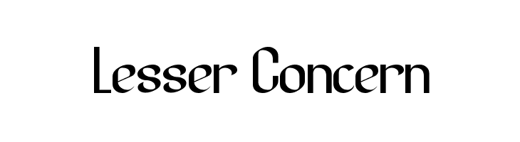 Lesser Concern Font