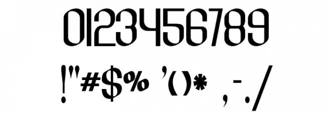 Lesser Concern Font OTHER CHARS