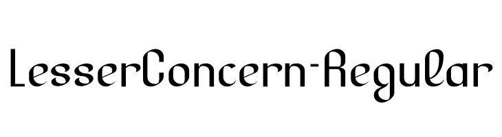 LesserConcern-Regular  Free Fonts Download