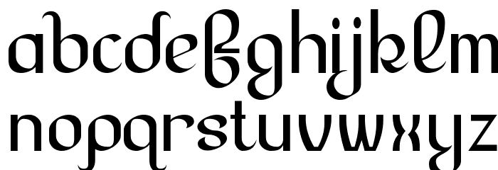LesserConcern-Regular Font LOWERCASE