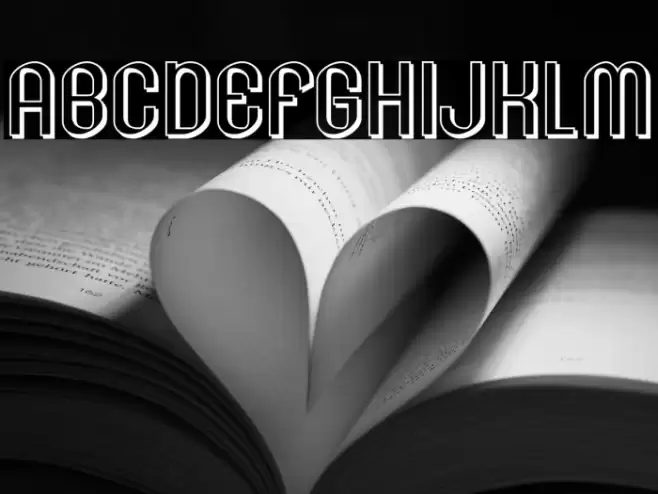 LesserConcernShadow-Regular Font examples