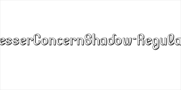 LesserConcernShadow-Regular Logo