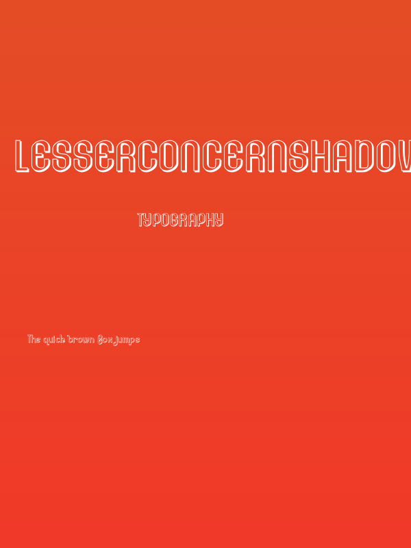 LesserConcernShadow-Regular Poster