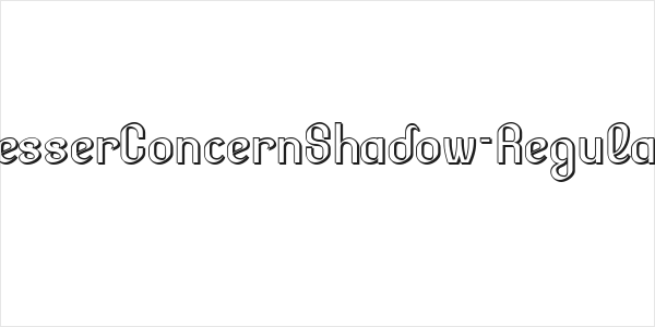 LesserConcernShadow-Regular Logo