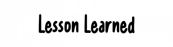 Lesson Learned フォント
