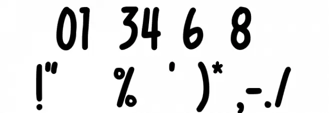 Lesson Learned フォント その他の文字