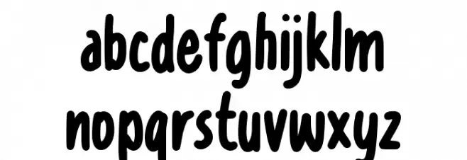 Lesson Learned フォント 小文字