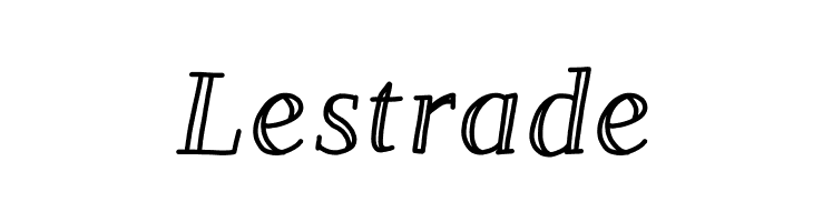 Lestrade  Descarca Fonturi Gratis