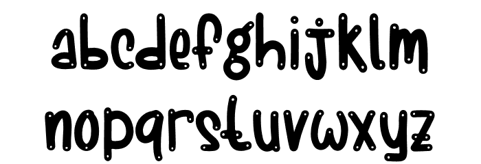 Let It Snow Font LOWERCASE