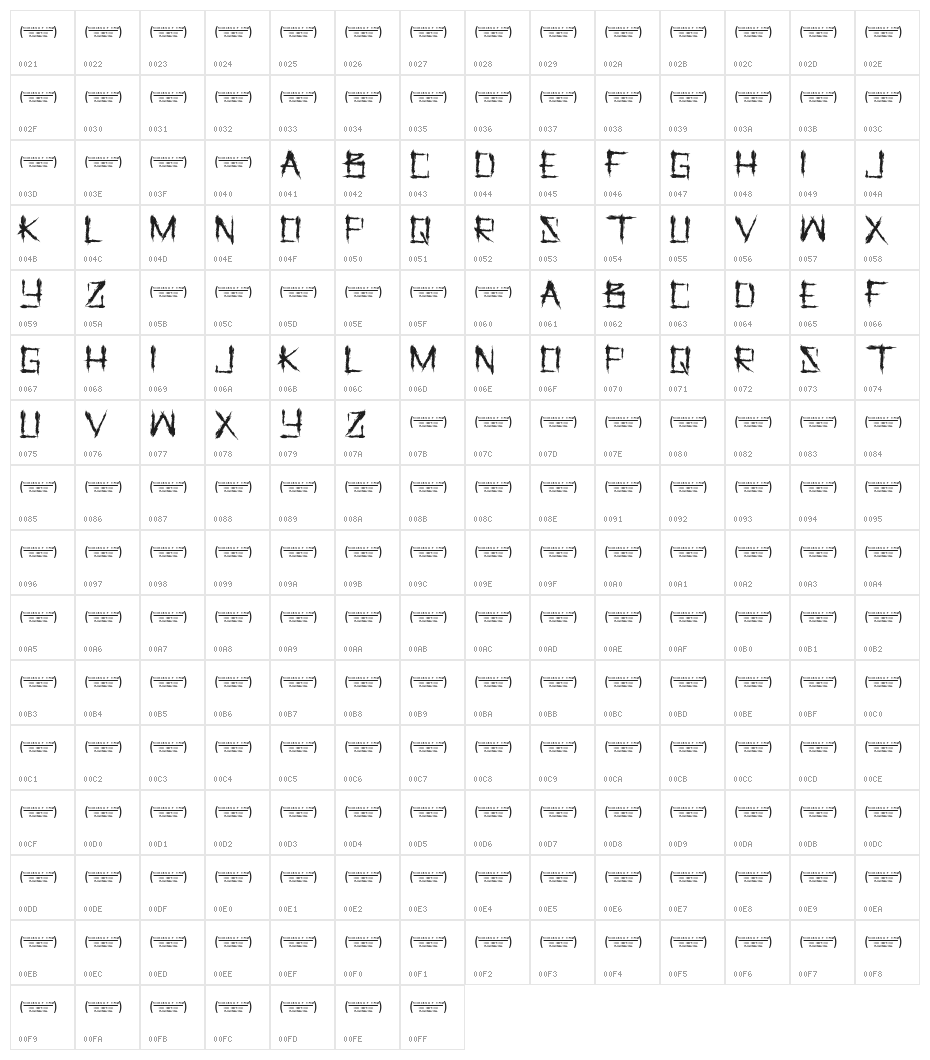 Let us Pray Regular Character Map