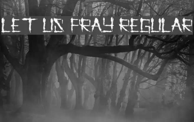 Let us Pray Regular Font examples