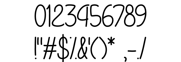 LetThatBeEnough Font OTHER CHARS