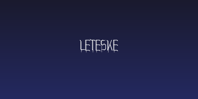 Leteske Social Header