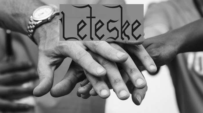 Leteske Font examples