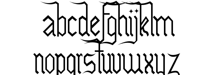 Leteske Font LOWERCASE