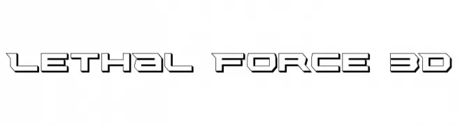 Lethal Force 3D  Скачать бесплатные шрифты