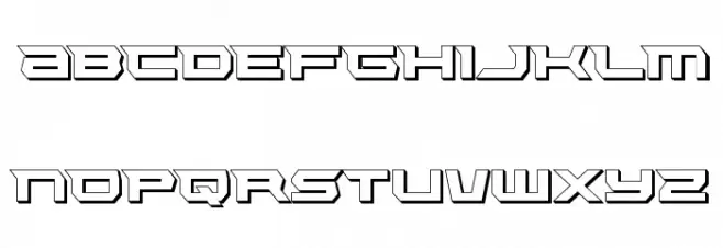Lethal Force 3D Polices MAJUSCULES