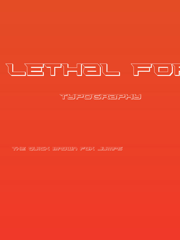 Lethal Force 3D Poster