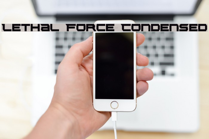 Lethal Force Condensed Font examples