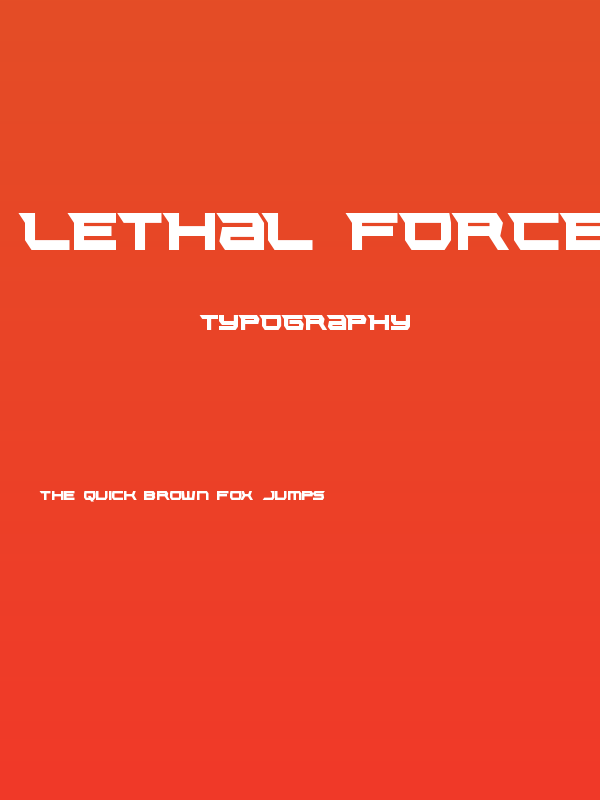 Lethal Force Condensed Poster