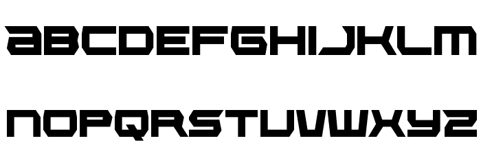 Lethal Force Condensed Font LOWERCASE
