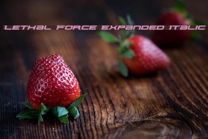 Lethal Force Expanded Italic Example 1