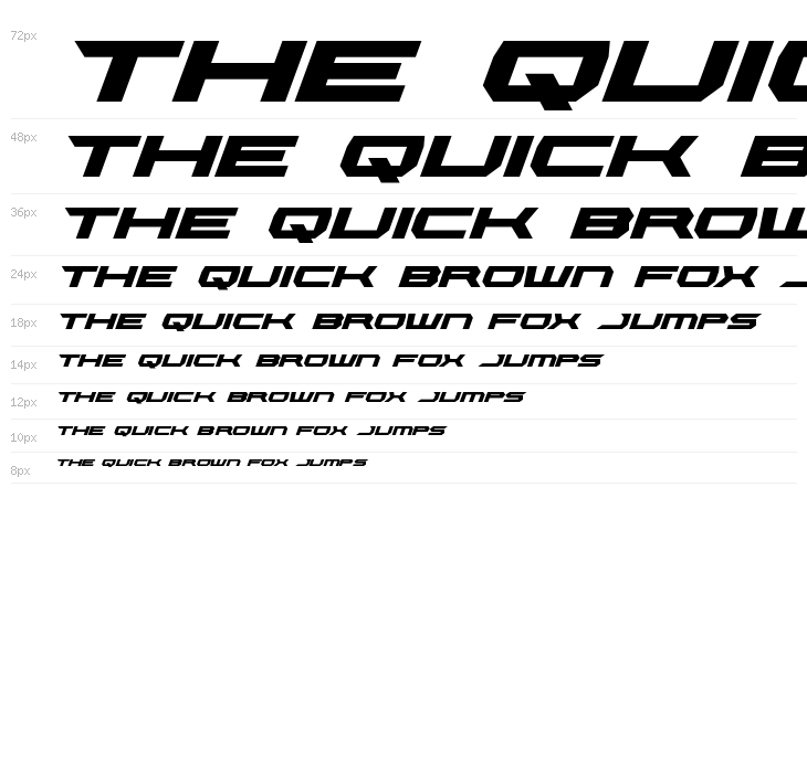 Lethal Force Expanded Italic Waterfall