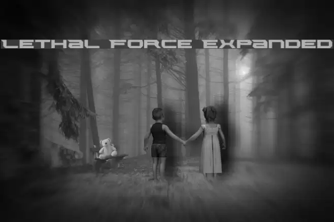 Lethal Force Expanded Font examples