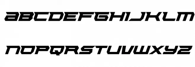 Lethal Force Italic Polices MAJUSCULES