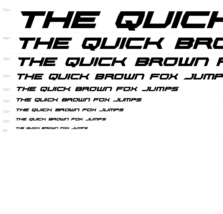 Lethal Force Italic Waterfall