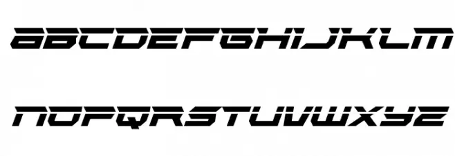 Lethal Force Laser Italic Polices MAJUSCULES