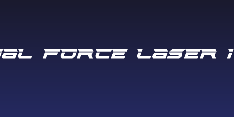 Lethal Force Laser Italic Social Header