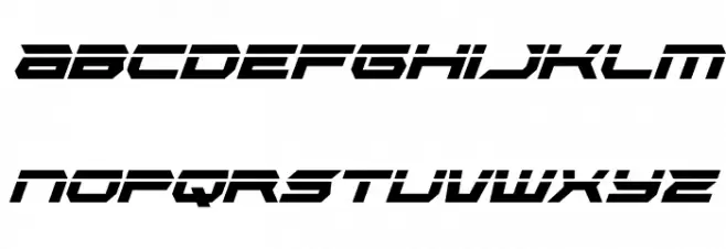 Lethal Force Laser Italic Fuentes MINÚSCULAS