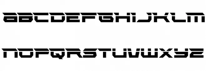 Lethal Force Laser Schriftart Groß