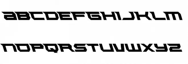 Lethal Force Leftalic 字体 大写